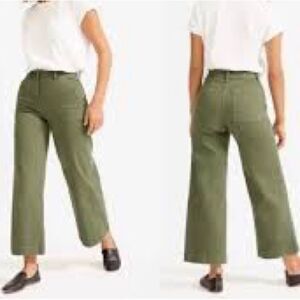 Everlane Women's Green Flare & Wide Leg Jeans